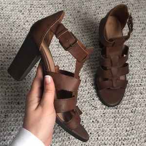 Cognac Sandal Heels